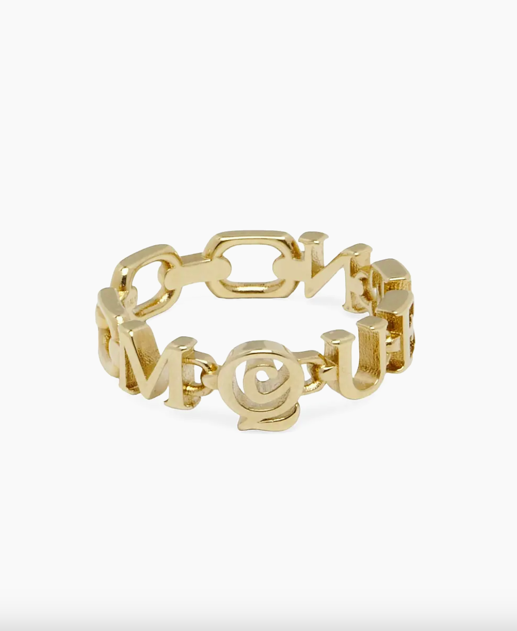 6969 - Alexander McQueen Logo Ring - Size 15 - NWT