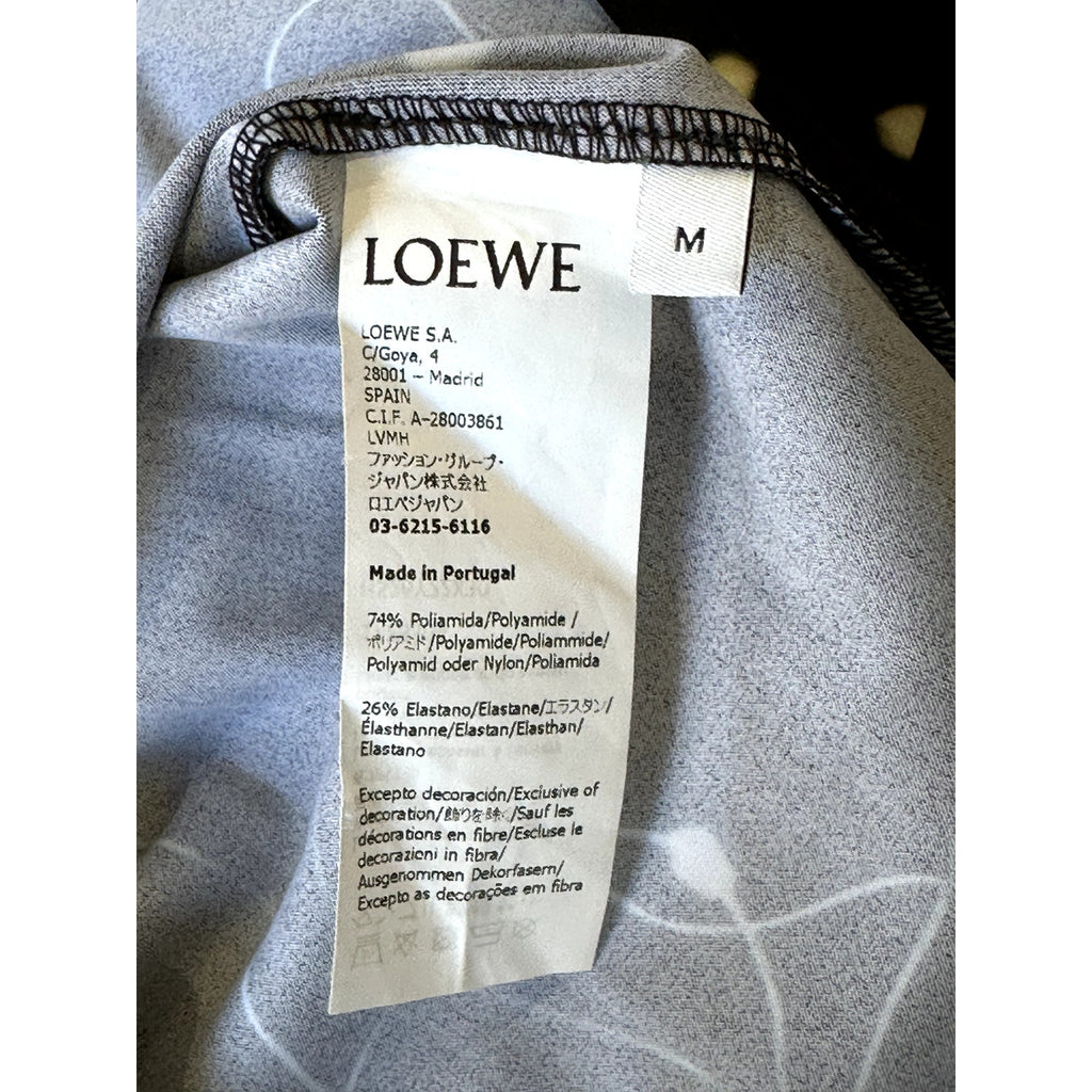 Loewe 2023 slim fit LED light print stretch zip up jacket