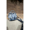 3209 - Christian Louboutin Denim Raffia Paloma Mini