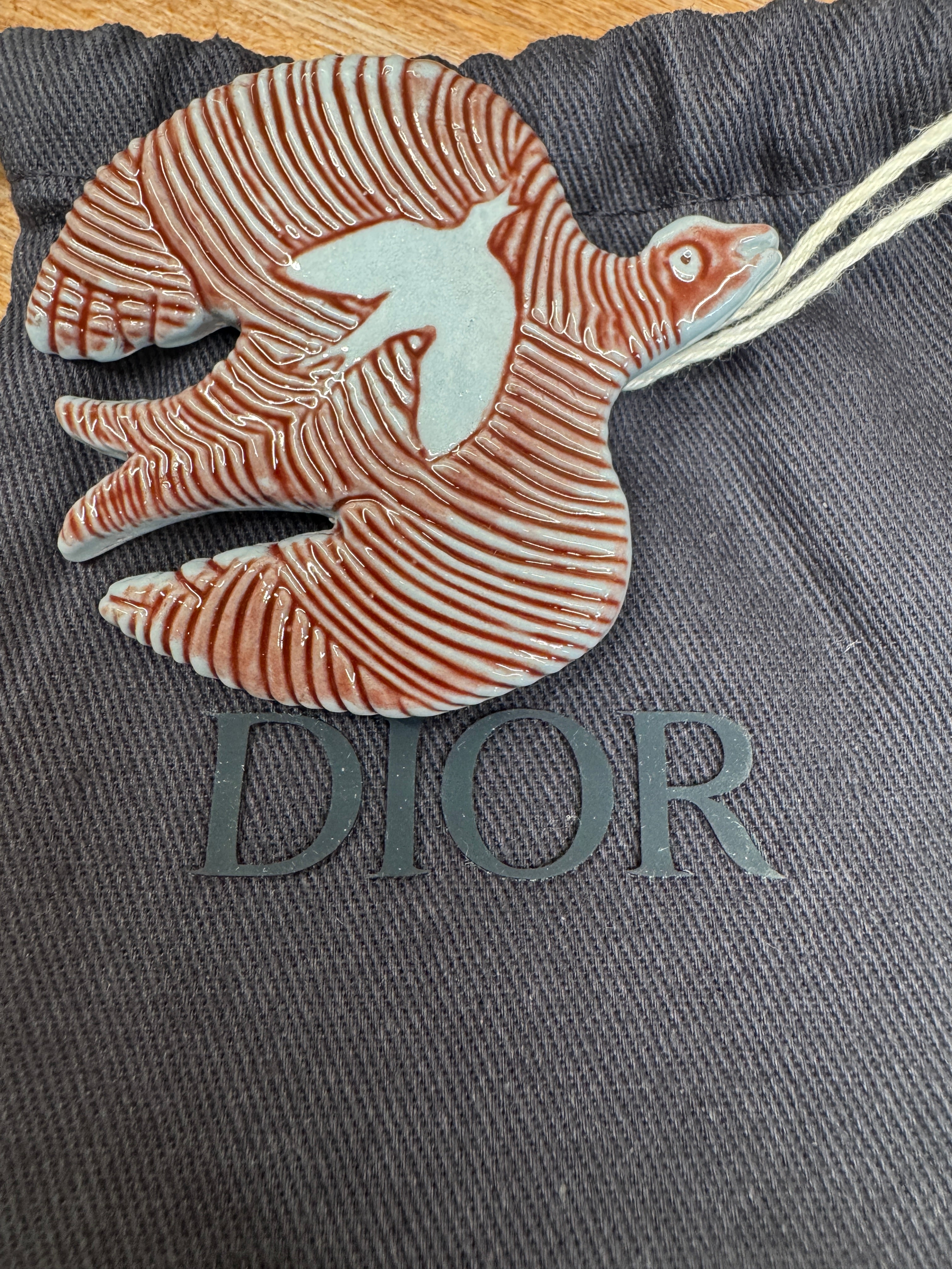 Dior Ceramic Peace Bird Brooch - NWT