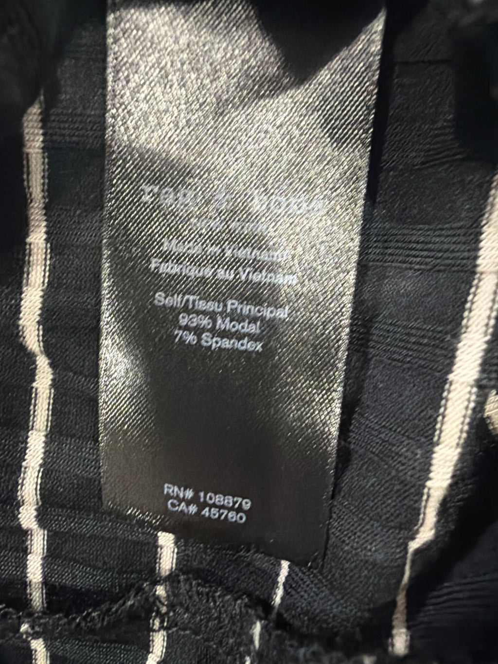 5674 - Rag & Bone Luca Stripe Rib Baby Tee - Size M - NWT - Retail $158