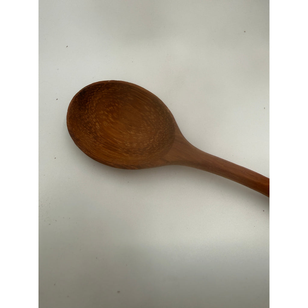 Ash Wooden Spoon with Tree Branch Handle, 9 Inch Long, Food Safe, SKU 1466