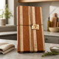 Handmade Hardwood Kitchen Board, edge grain craftsmanship, 15.5 x 8.5 x 1.75, prep and serve, chef quality
