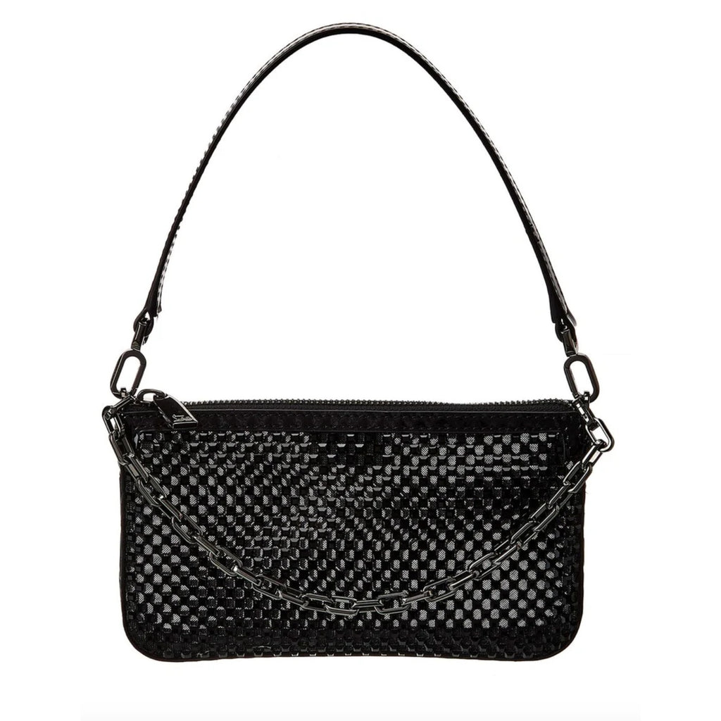 Christian Louboutin Loubila Mini Mesh Strass Crystal Shoulder Bag NWT