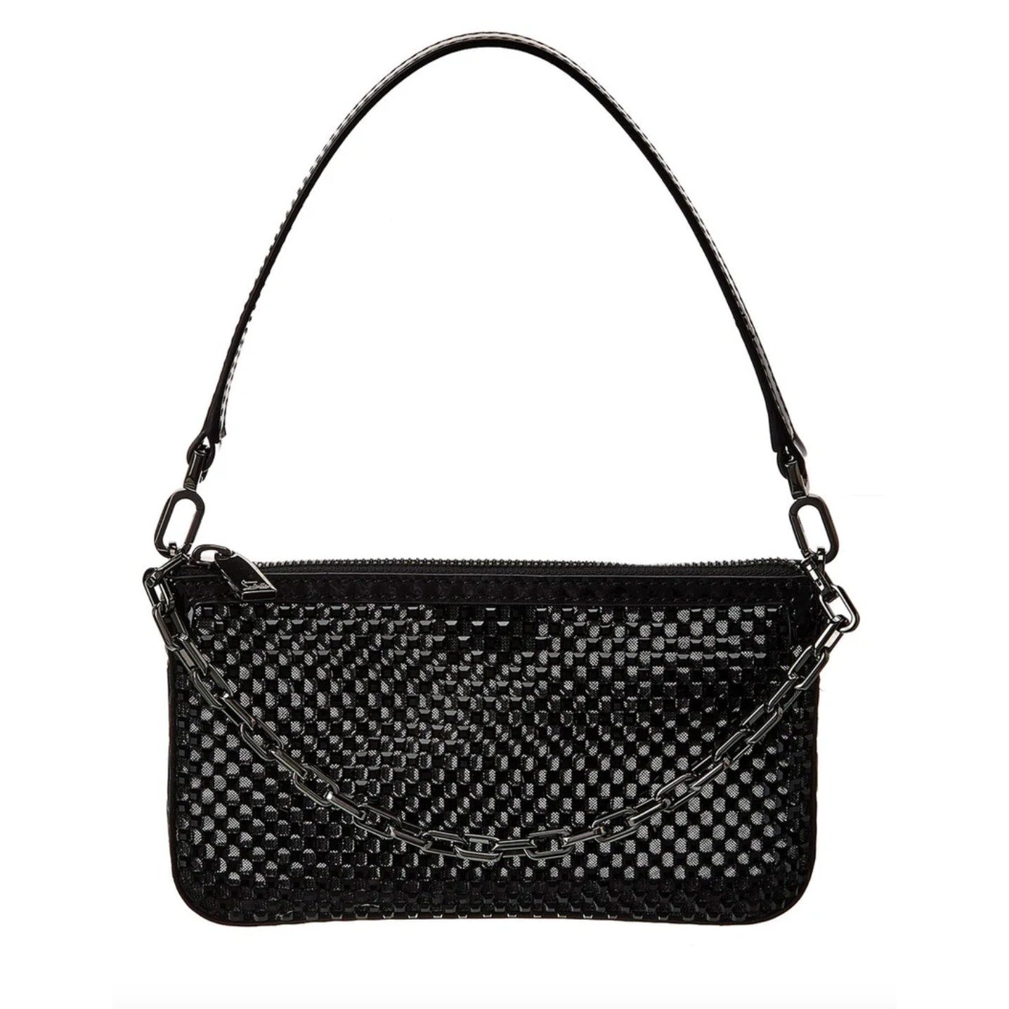 Christian Louboutin Loubila Mini Mesh Strass Crystal Shoulder Bag NWT