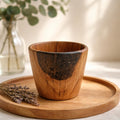 Modern White Oak Woodturning Bowl, handmade artistry, black resin detail, rustic home decor piece, small desk or entryway dish