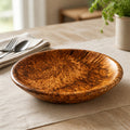 Avocado Burl Hand Turned Wood Bowl, 7.75 x 1.5 inches, food safe finish, handcrafted, one of a kind