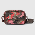 7232 - Gucci GG Coated Canvas Crossbody - Red Camo