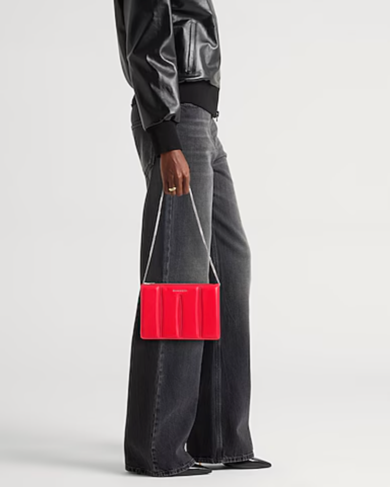 7402 - Alexander McQueen Red Slash Pochette - NWT