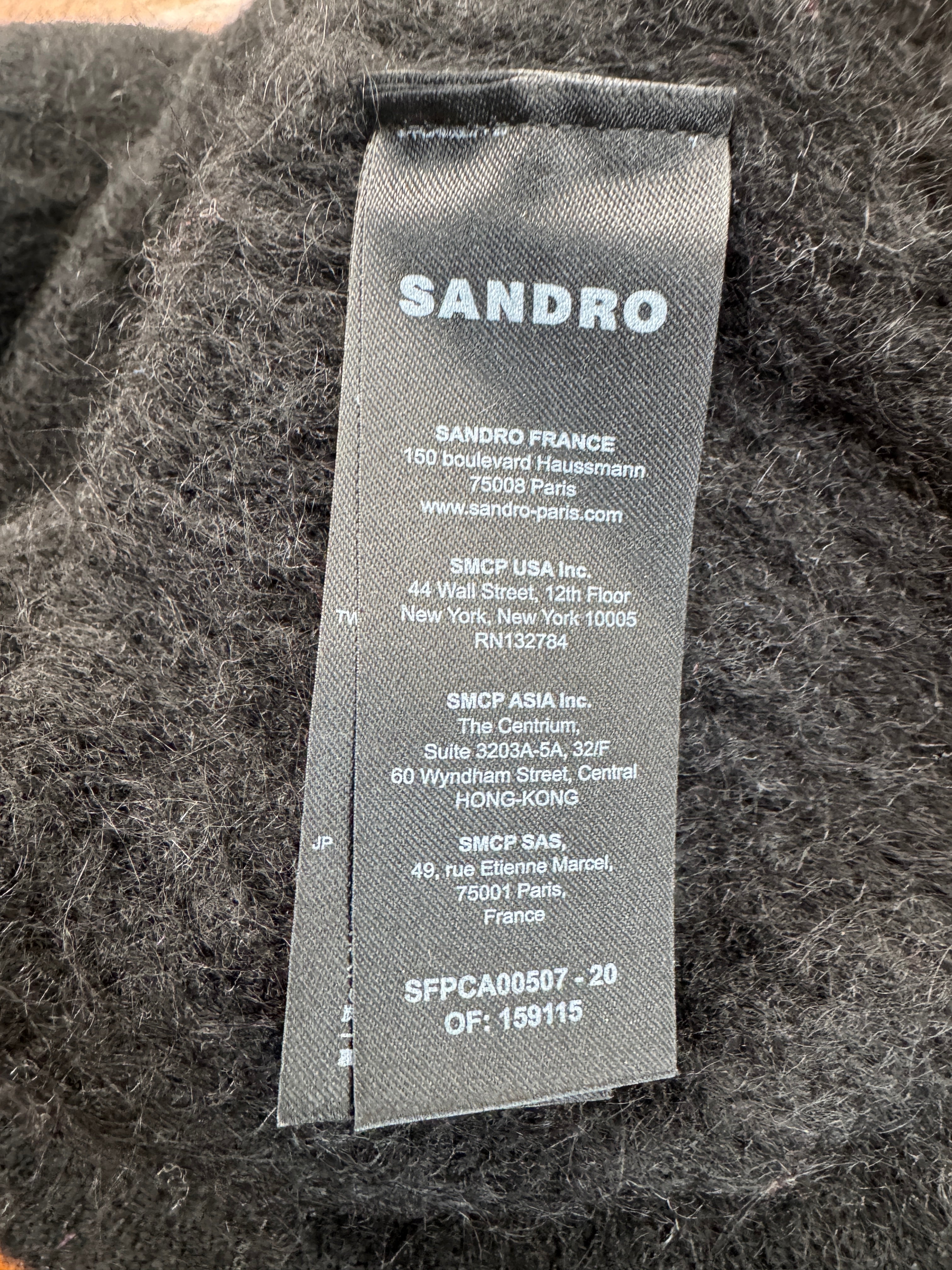 Sandro Knit Cardigan with Removable Ruffle Collar - Size 0 (XS/S)