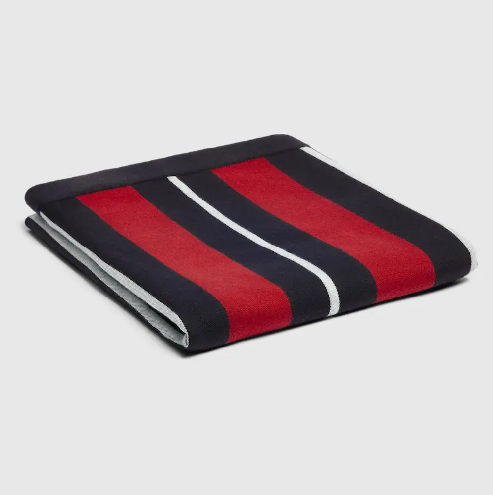 6934 - Gucci Web Wool Blanket - NWT