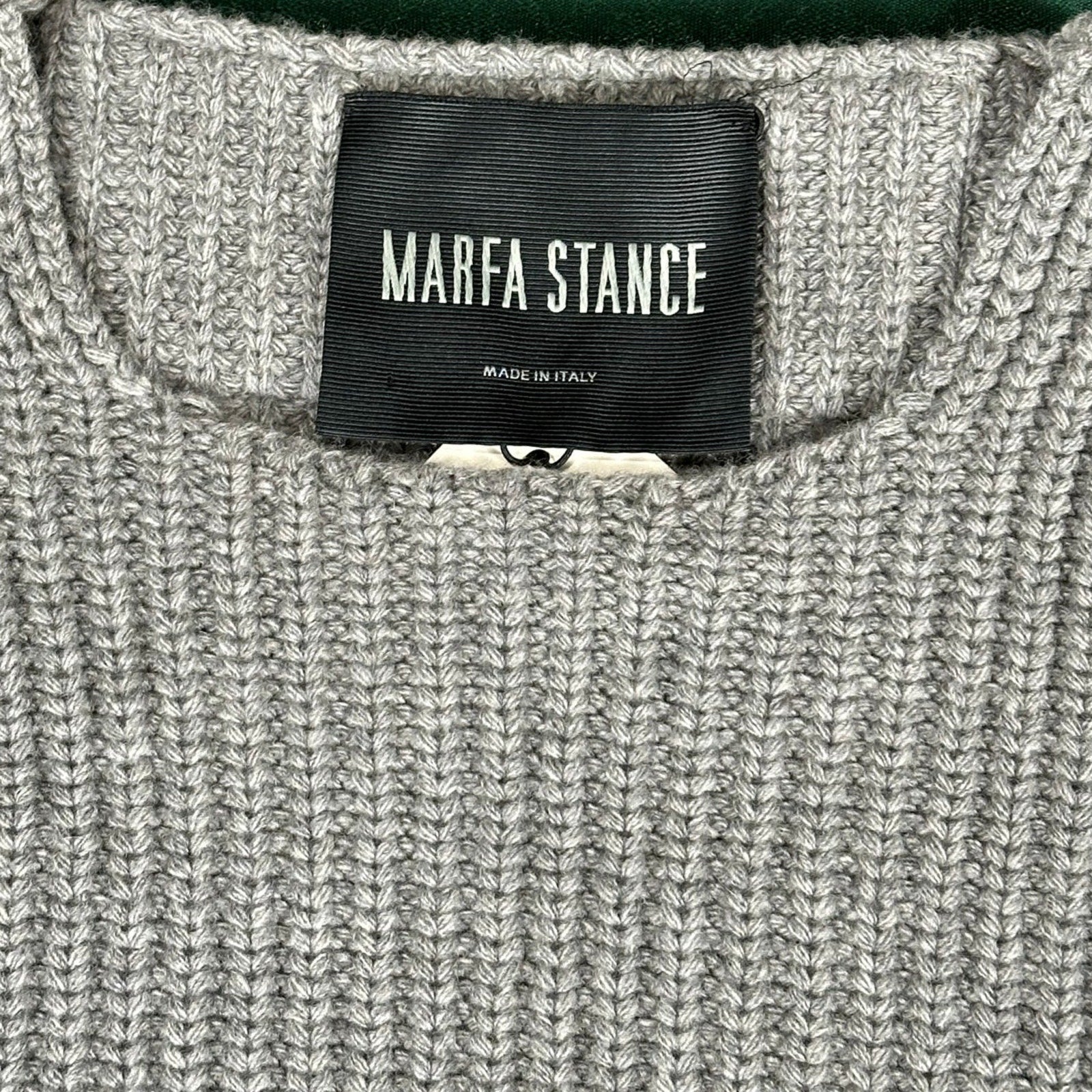Marfa Stance Wool Cashmere Convertible Sweater Gray L