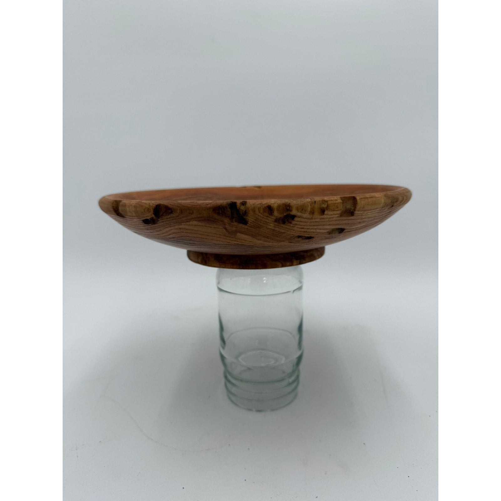 Hand Turned Honey Locust Wood Bowl 9.5 x 2, rustic centerpiece, serving bowl, decorative home, food safe finish