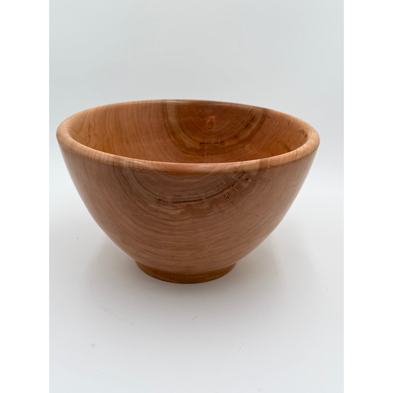 Hand Turned Wood Bowl, Black Cherry Deep Salad Bowl, Handmade Hardwood, Food Safe Bowl, Unique High Quality