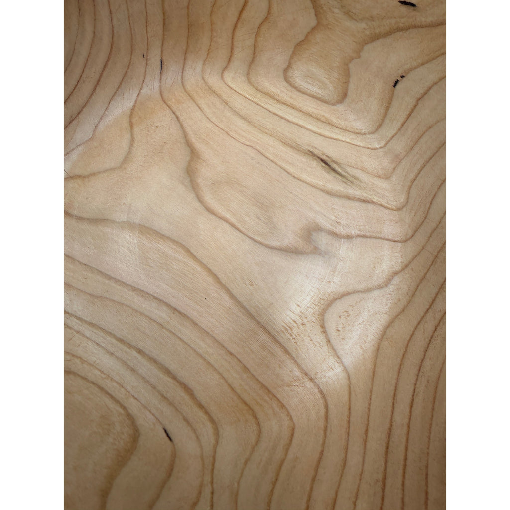Hand Turned Cherry Wood Bowl, 9.5 x 2.25 Inches, Rustic Decor, SKU 1412