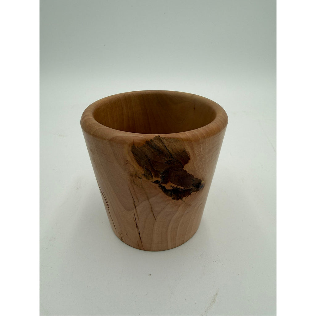 Rustic Modern Turned Wood Bowl, bradford pear hardwood, organic character, decorative display, kitchen safe