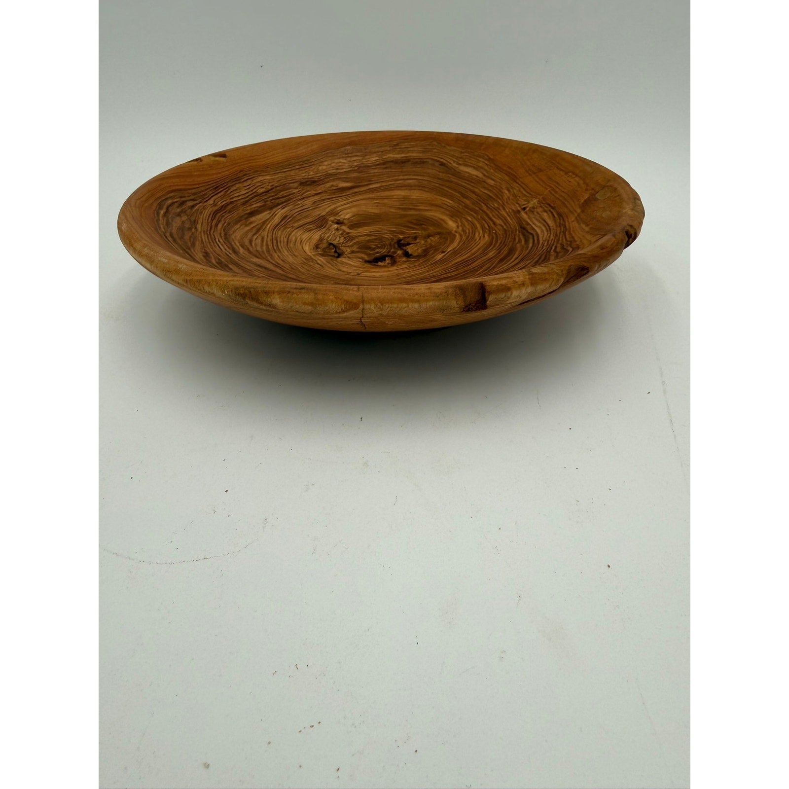 Hand Turned Honey Locust Wood Bowl 9.5 x 2, rustic centerpiece, serving bowl, decorative home, food safe finish