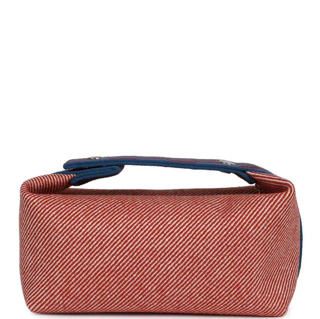 4680 - Hermes Bride-a-Brac PM Tomette Natte Canvas Palladium Hardware