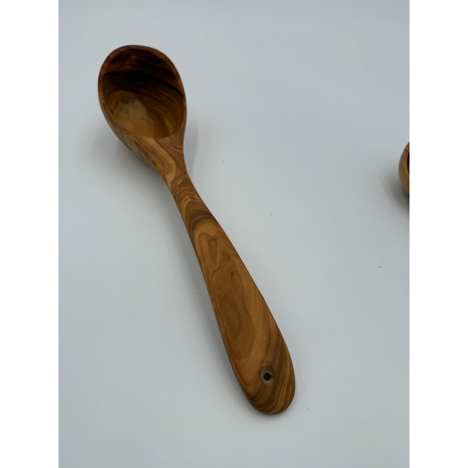 Handmade Olive Wood Kitchen Ladle, 9 or 12 Inch, Food Safe, Durable Utensil