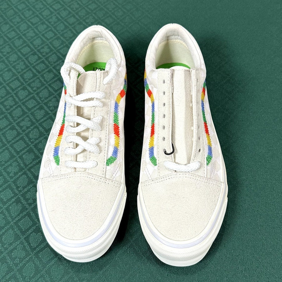 Gucci x Vans Vault OG Old Skool Rainbow Sneakers 8.5 M 10 W NIB