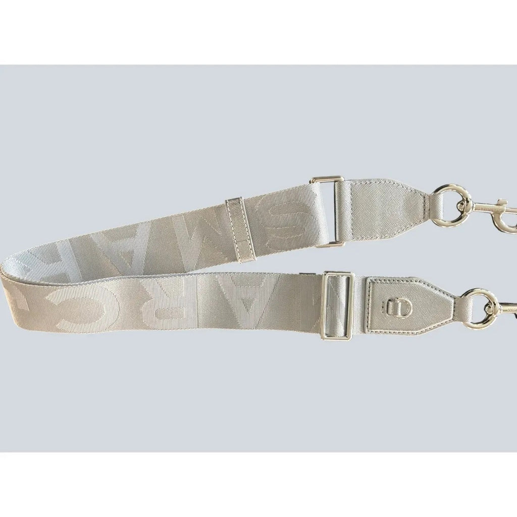 Marc Jacobs adjustable handbag strap - Silver & White - Excellent