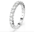 Swarovski Matrix Vittore Ring - New in Box - Size 5.5 - Silver Tone