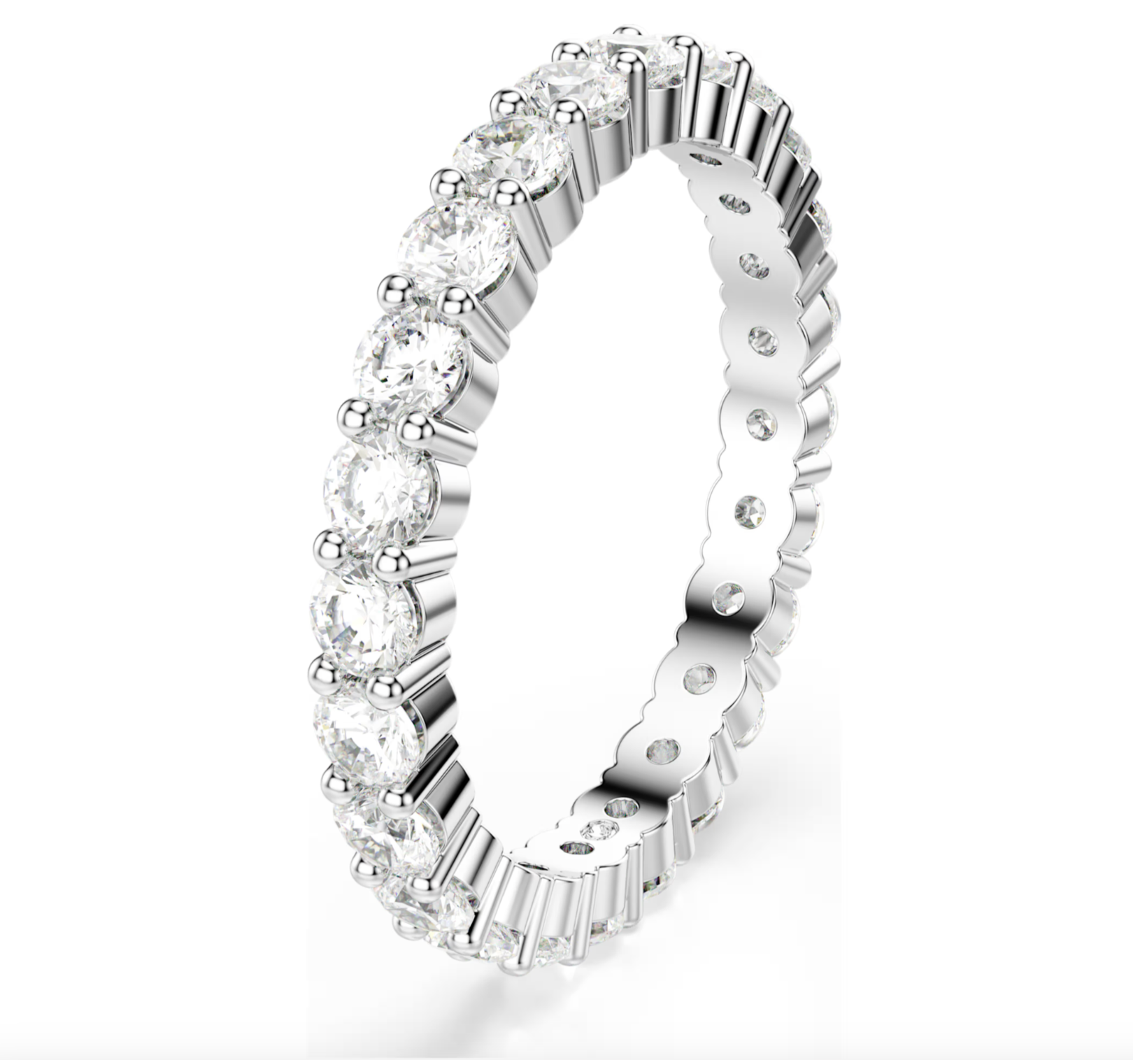 Swarovski Matrix Vittore Ring - New in Box - Size 5.5 - Silver Tone