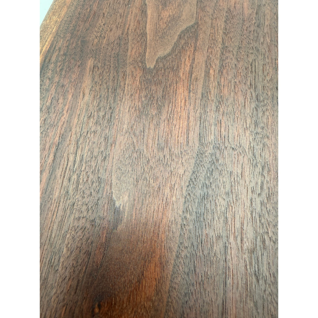 Handcrafted Walnut Live Edge Charcuterie Board, 15x8x1 size, rich dark coloring, intricate grain pattern, food safe finish