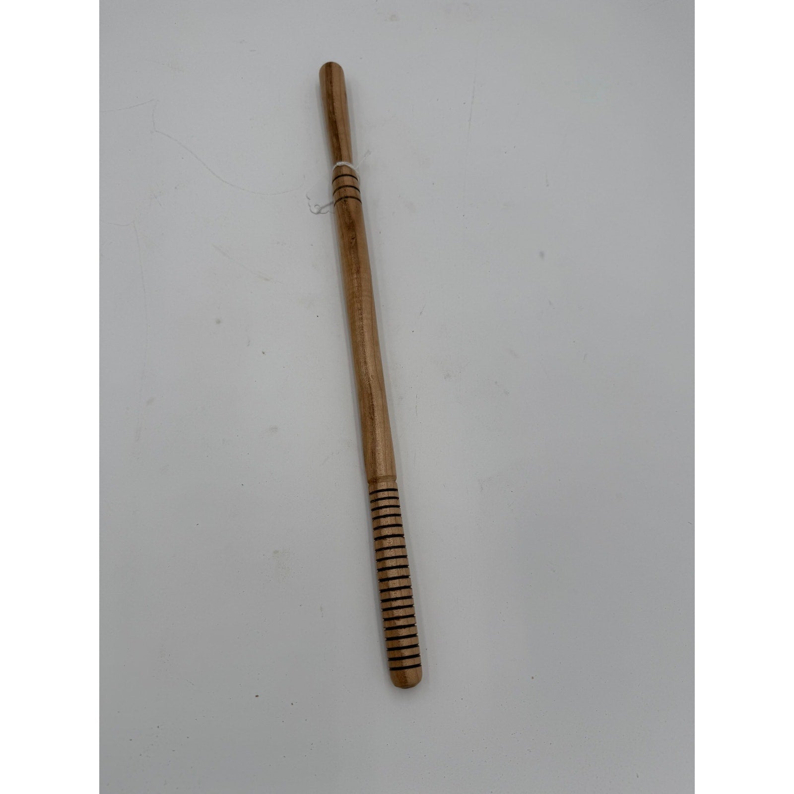 Hand Turned Hardwood Spurtle for Cooking, 12–18 inch sizes, cherry or hickory, ergonomic, smooth finish