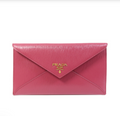 7290 - Prada Saffiano Leather Envelope Wallet Clutch