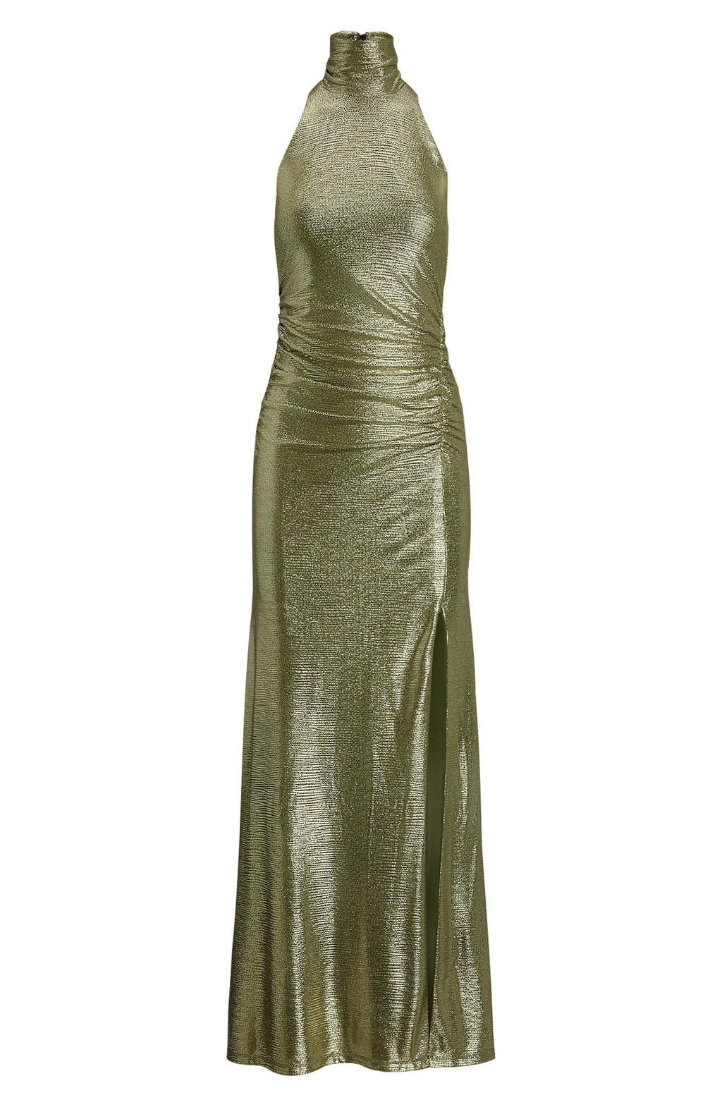 Lauren Ralph Lauren Metallic Sleeveless Turtleneck Gown - Size 16 - NWT