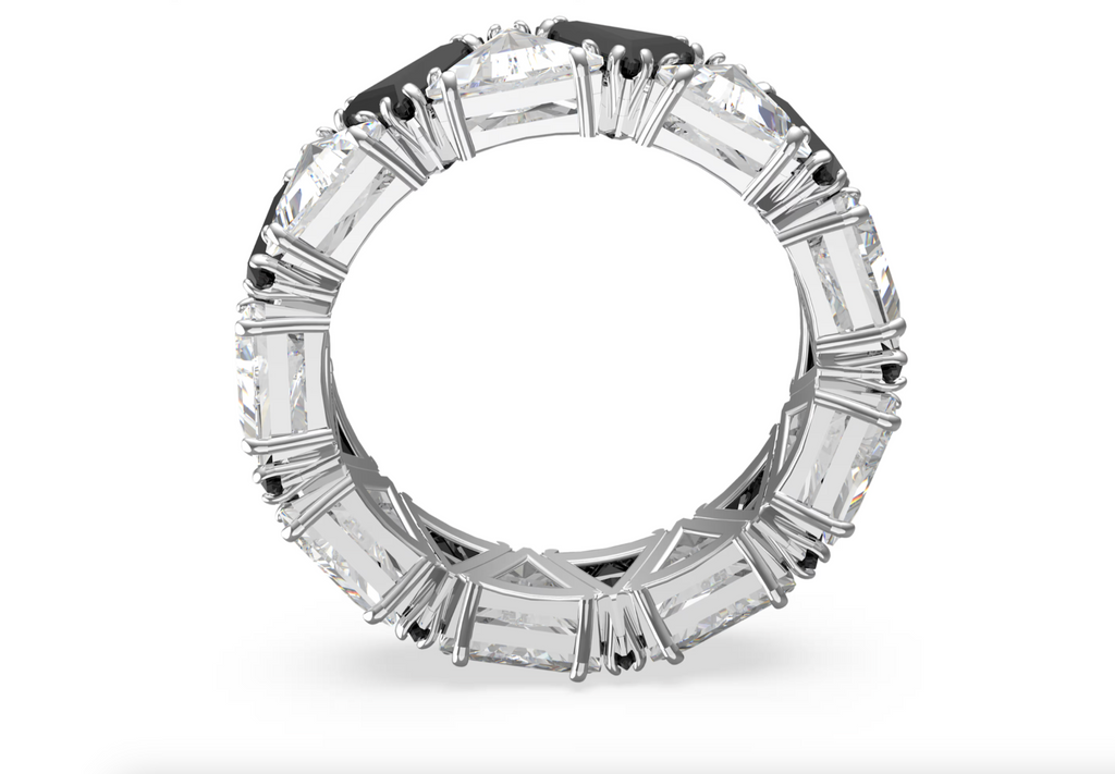 Swarovski Ortyx Cocktail Ring - New in Box - Size 6 - Triangle Cut Rhodium Plated