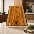 Italian Olive Wood Charcuterie Board Platter, handcrafted serving board, stunning grain, live edge, durable kitchen gift