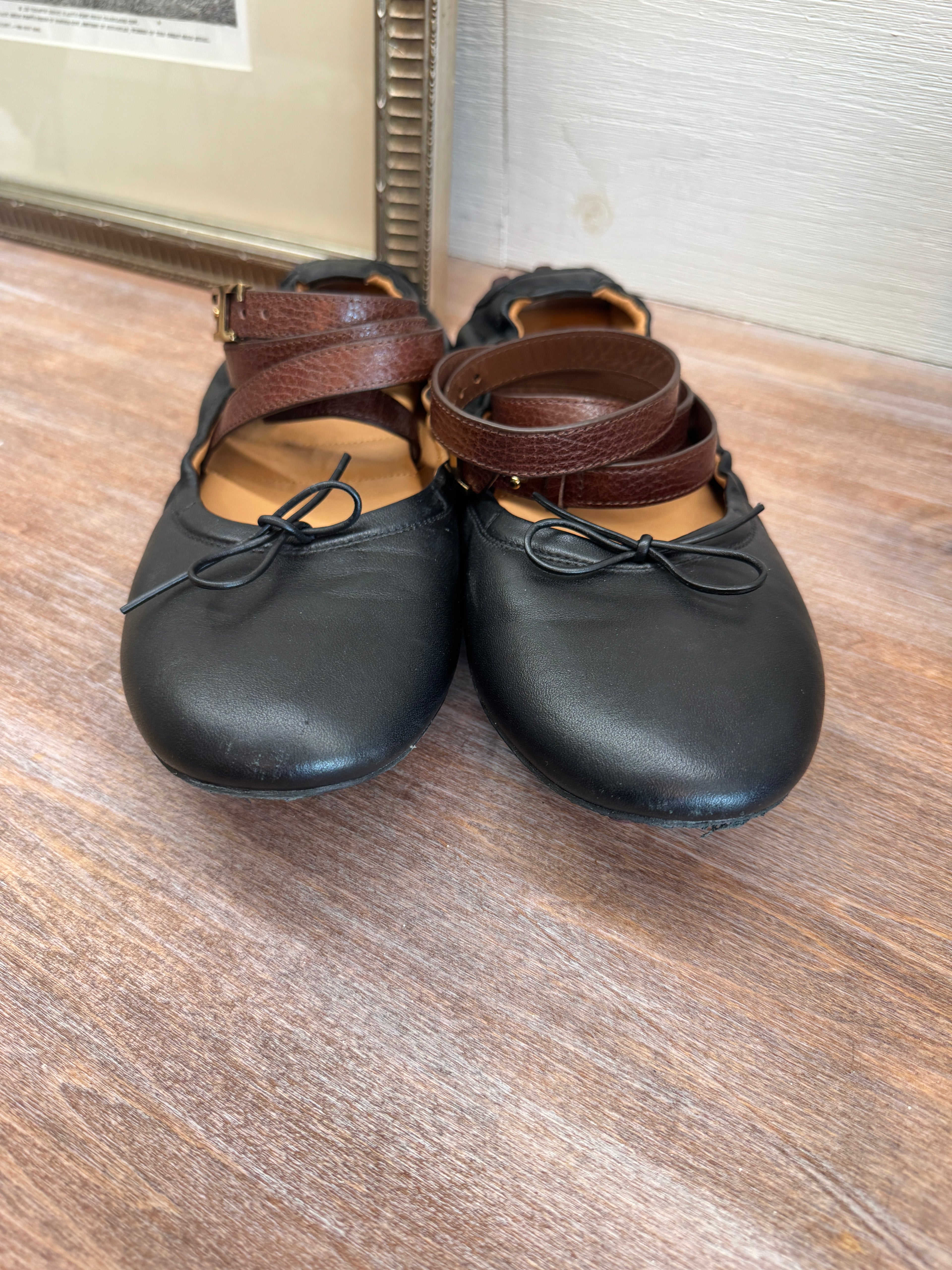 Tod's Black Leather Mary Janes - Size 42