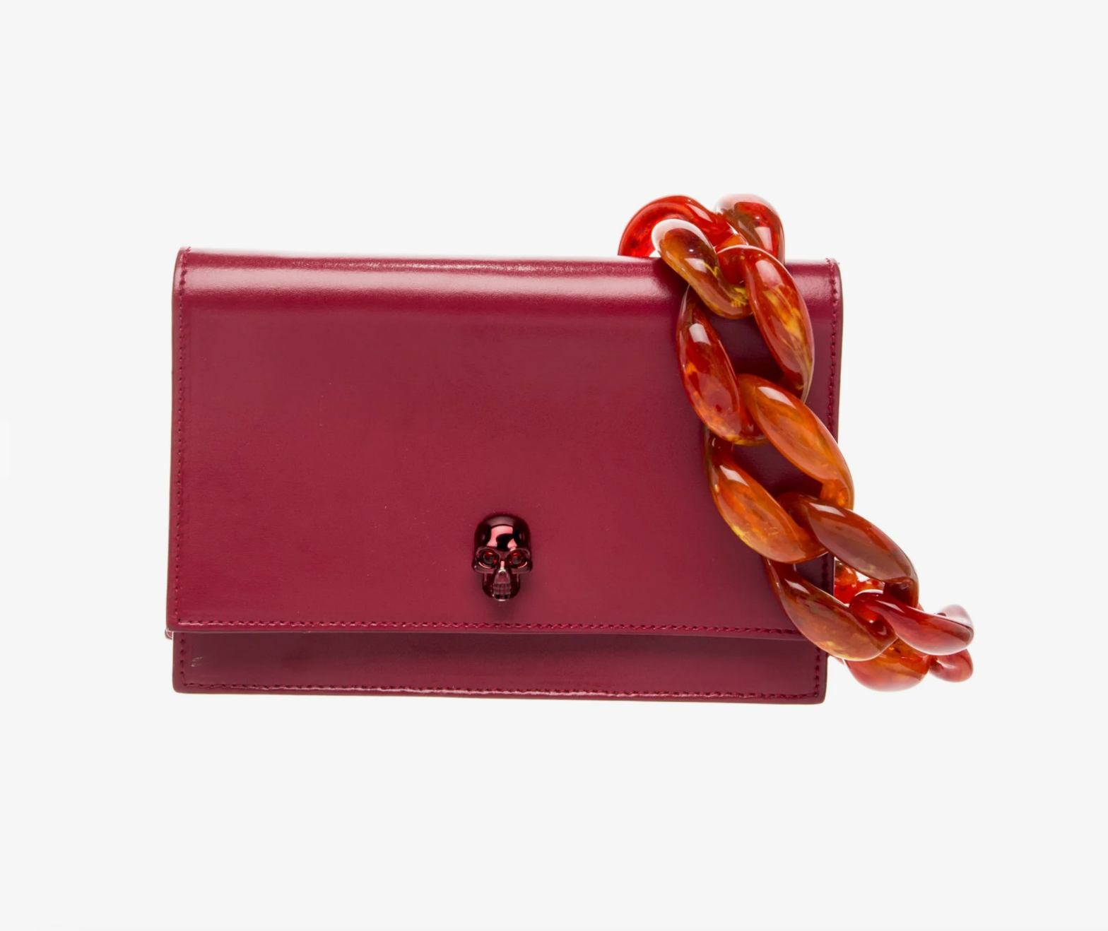 7235 - Alexander McQueen Red Skull Bag