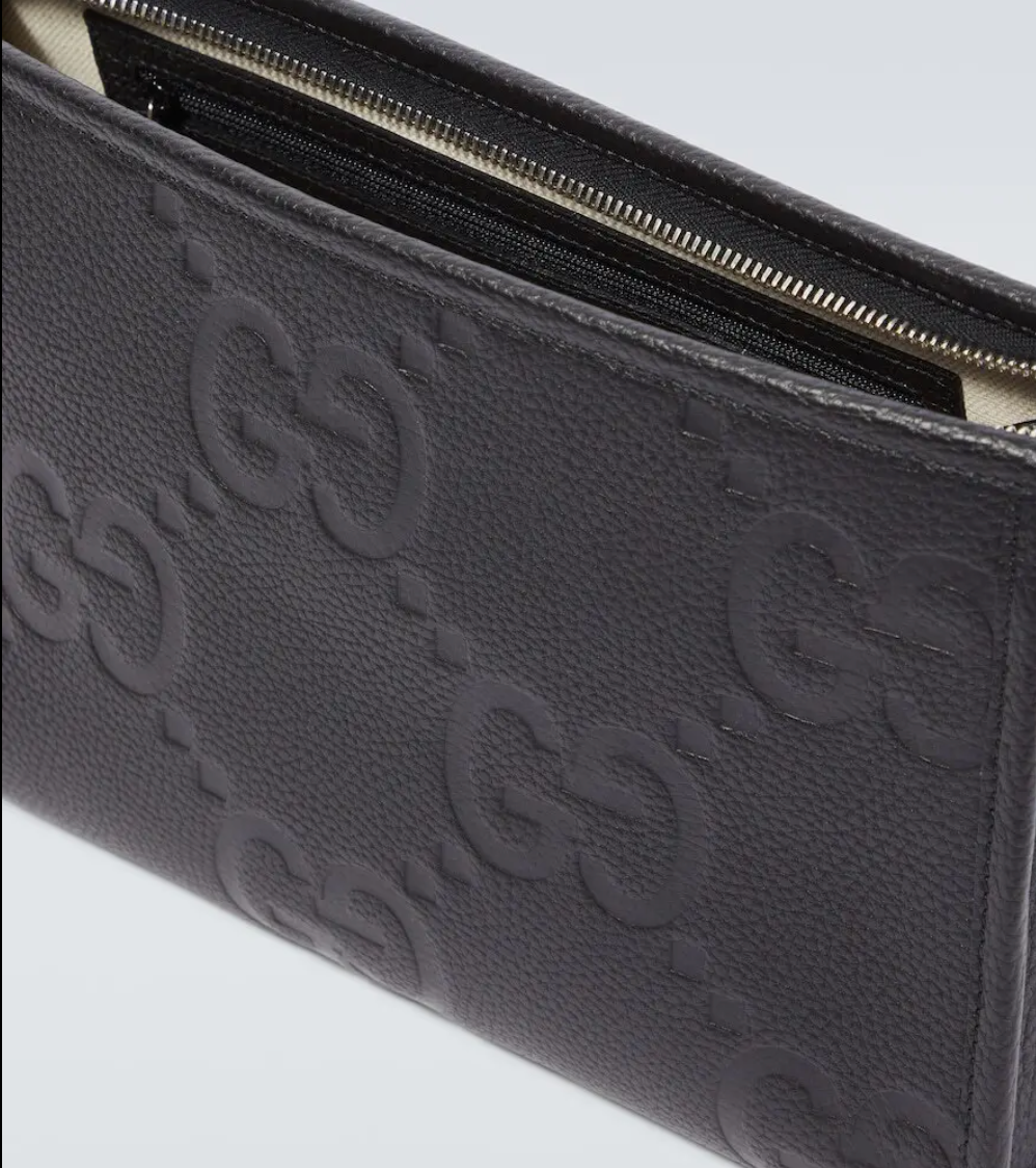 6929 - Gucci Jumbo GG Pouch - Black - NWT