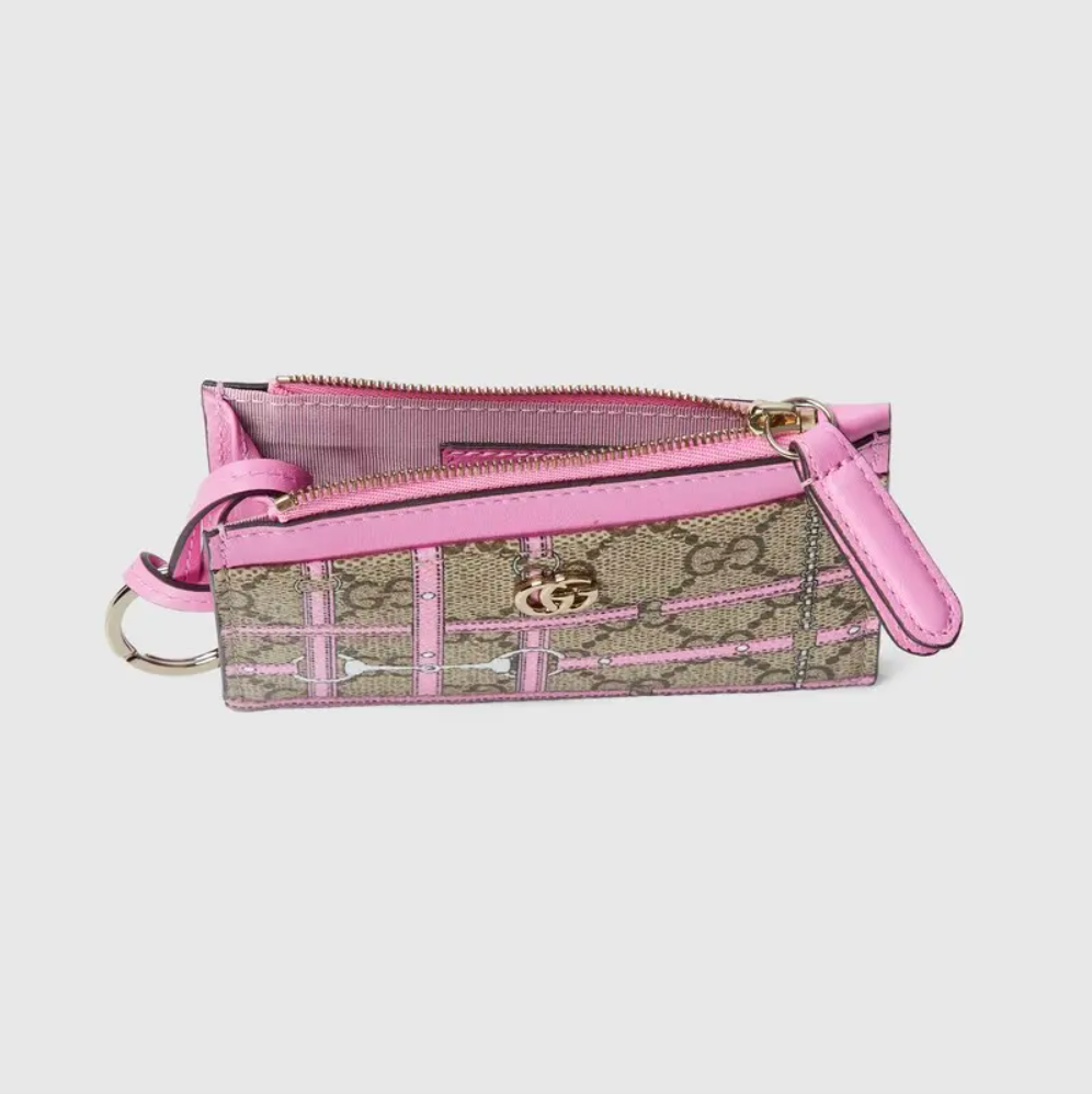 7302 - Gucci Zip Key Pouch Card Holder - New in Box