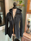 Eleventy Cotton Blend Knit Blazer with Removable Hood - Navy Blue - XS/S
