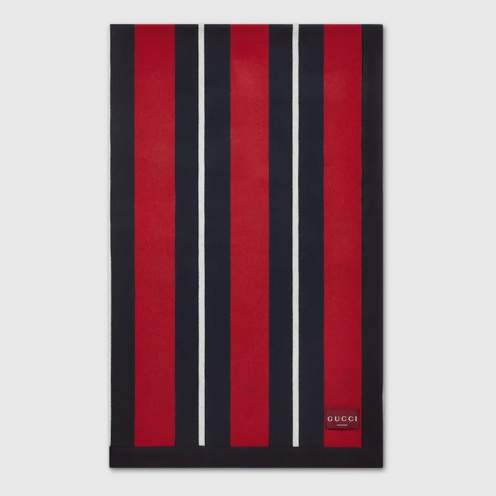6934 - Gucci Web Wool Blanket - NWT