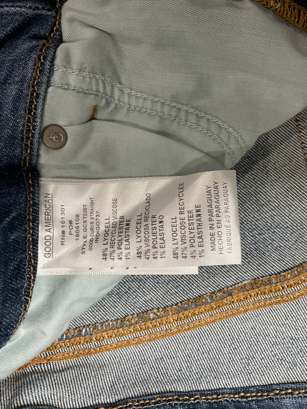 Good American Good Curve Straight Jeans - Size 10 - NWT