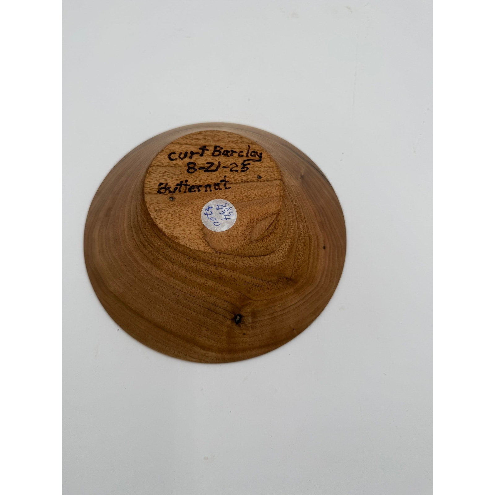 Hand-Turned Butternut Wood Bowl