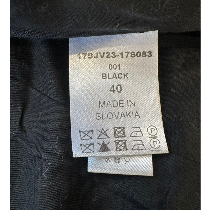Chloé Black Double Breasted Virgin Wool Coat FR40