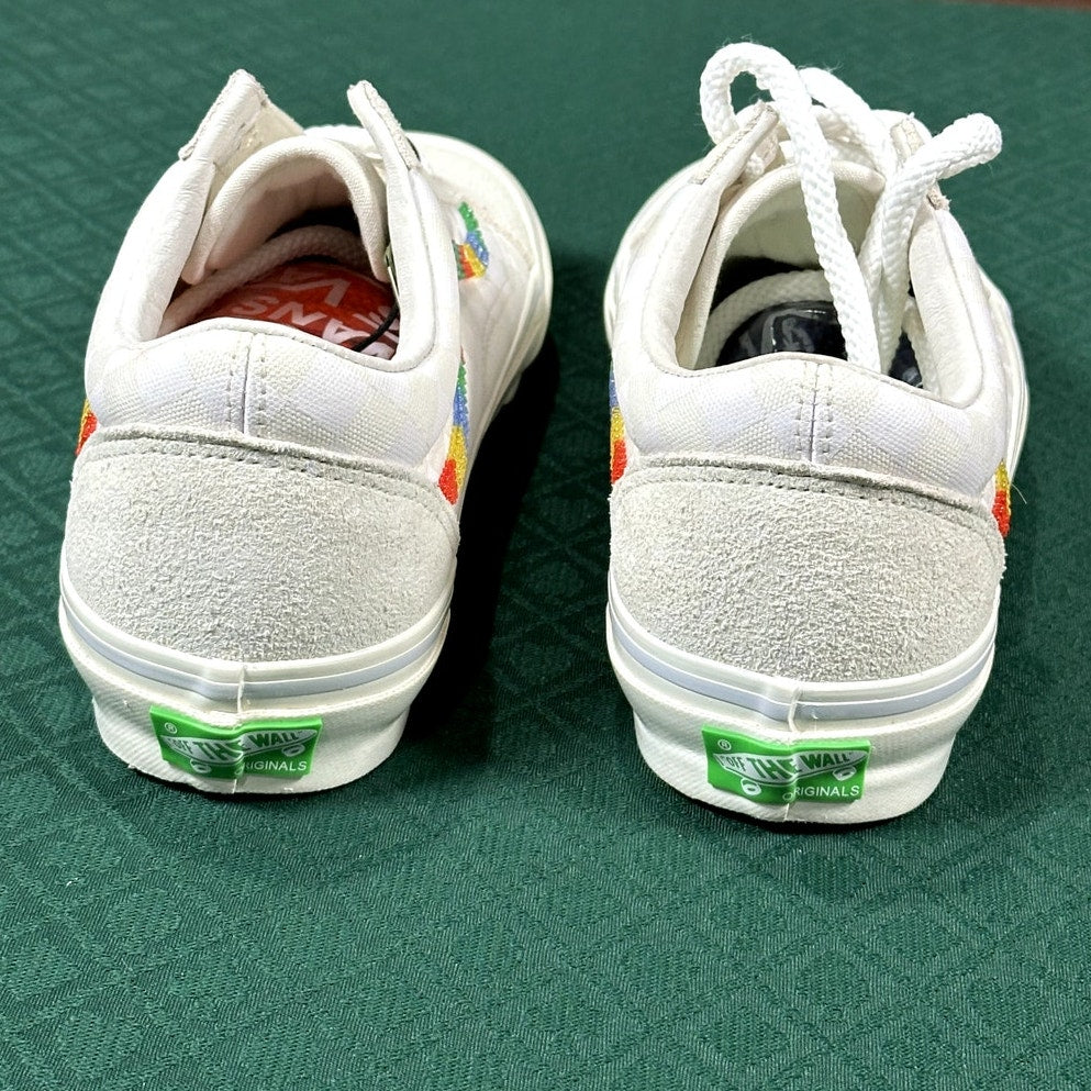 Gucci x Vans Vault OG Old Skool Rainbow Sneakers 8.5 M 10 W NIB