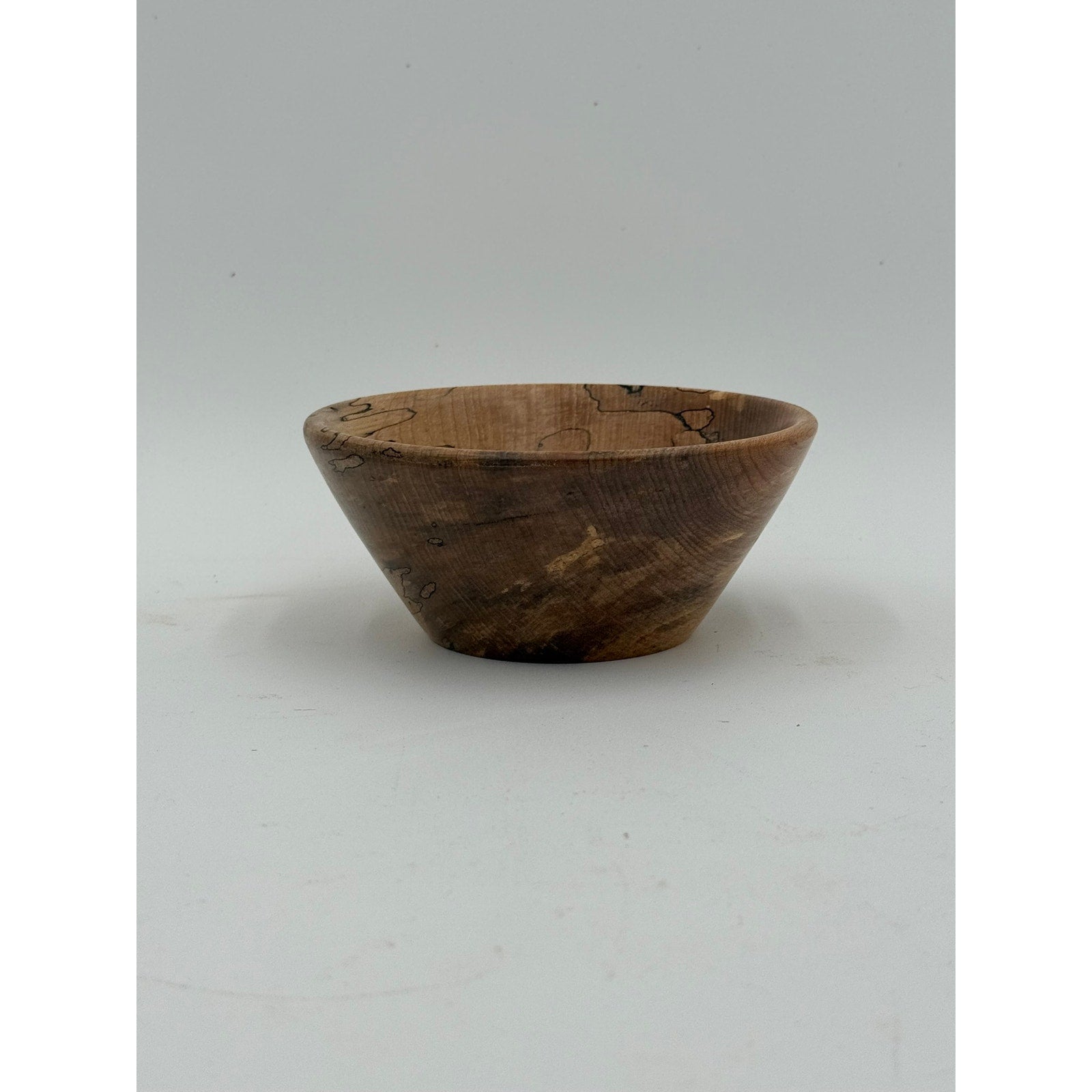 Hand Turned Spalted Maple Wood Bowl 5.25 x 2, food safe finish, decorative small serving dish, handmade home decor