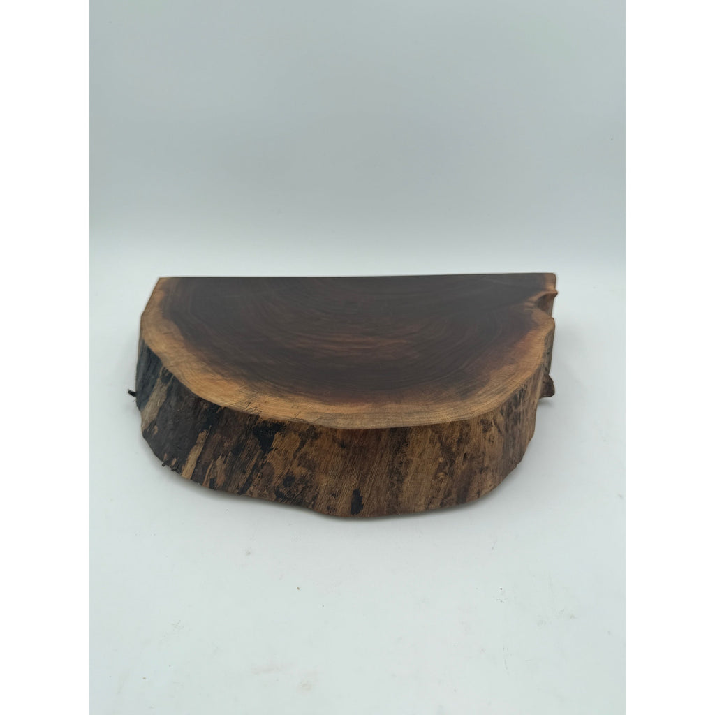 Handcrafted Walnut Live Edge Cutting Board, end grain, beautiful grain patterns, charcuterie serving tray, rustic kitchen decor
