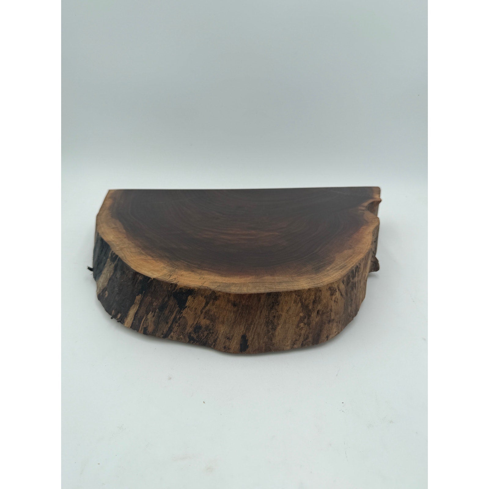 Handcrafted Walnut Live Edge Cutting Board, end grain, beautiful grain patterns, charcuterie serving tray, rustic kitchen decor