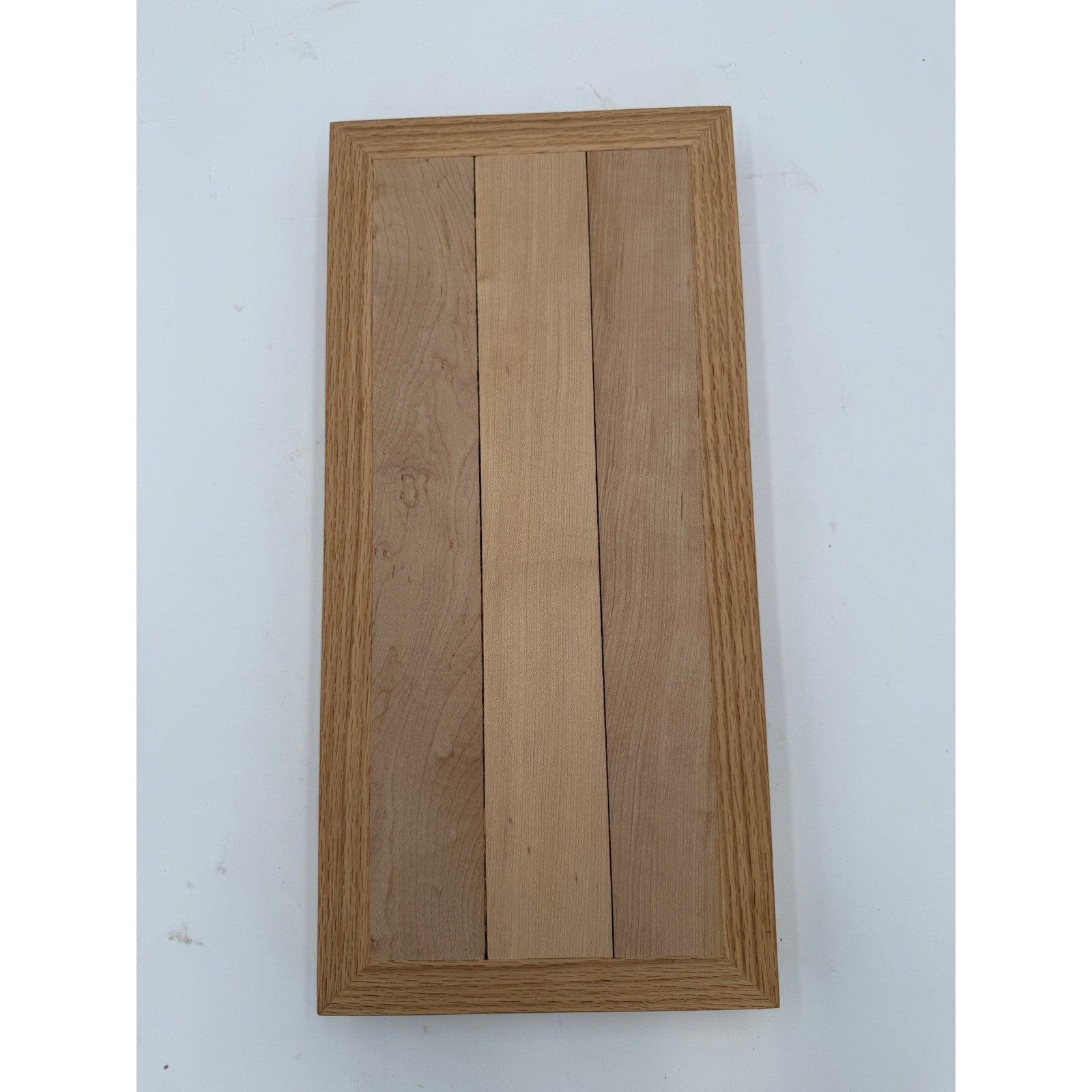 Reclaimed Maple Charcuterie and Cutting Board, Shenandoah Iowa rink wood, hand crafted, 17.5x8.25x1.5