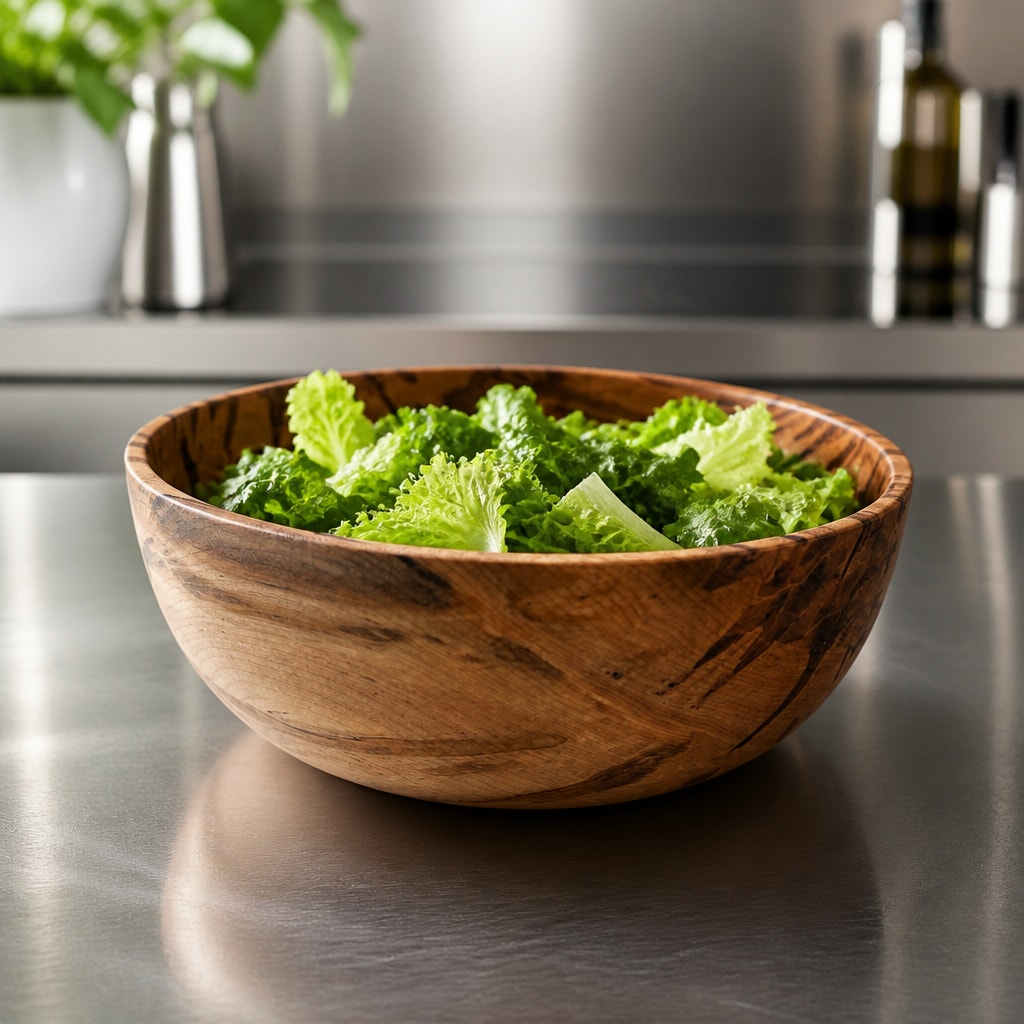 Hand Turned Ambrosia Maple Salad Bowl 12.75x4.5, hand crafted wood, food safe finish, heirloom kitchen serving