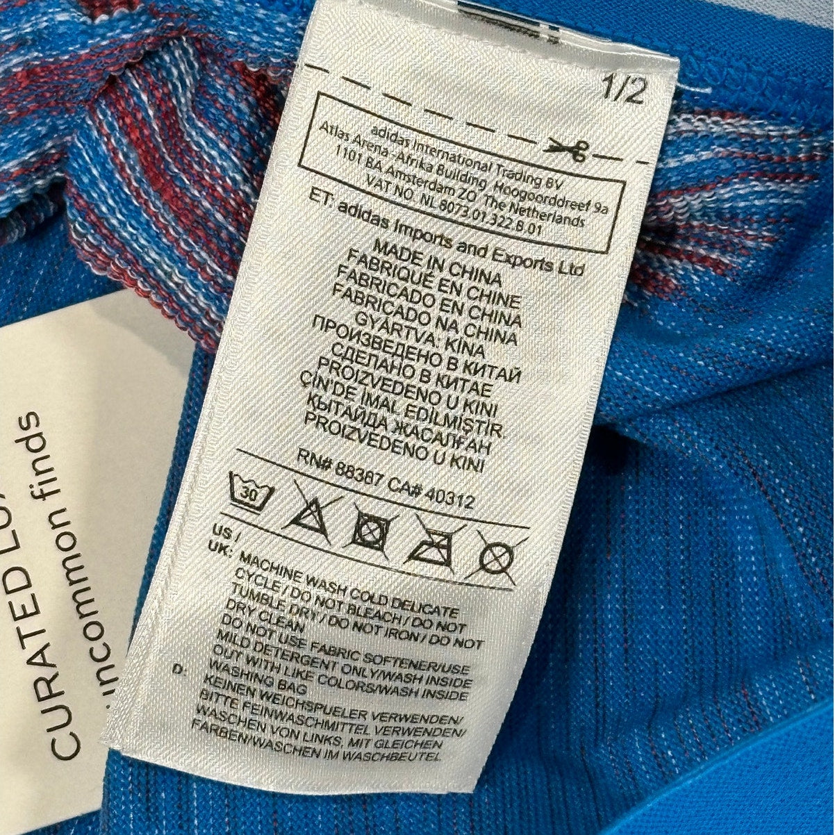 Stella McCartney x Adidas Turquoise Multicolor Leggings M