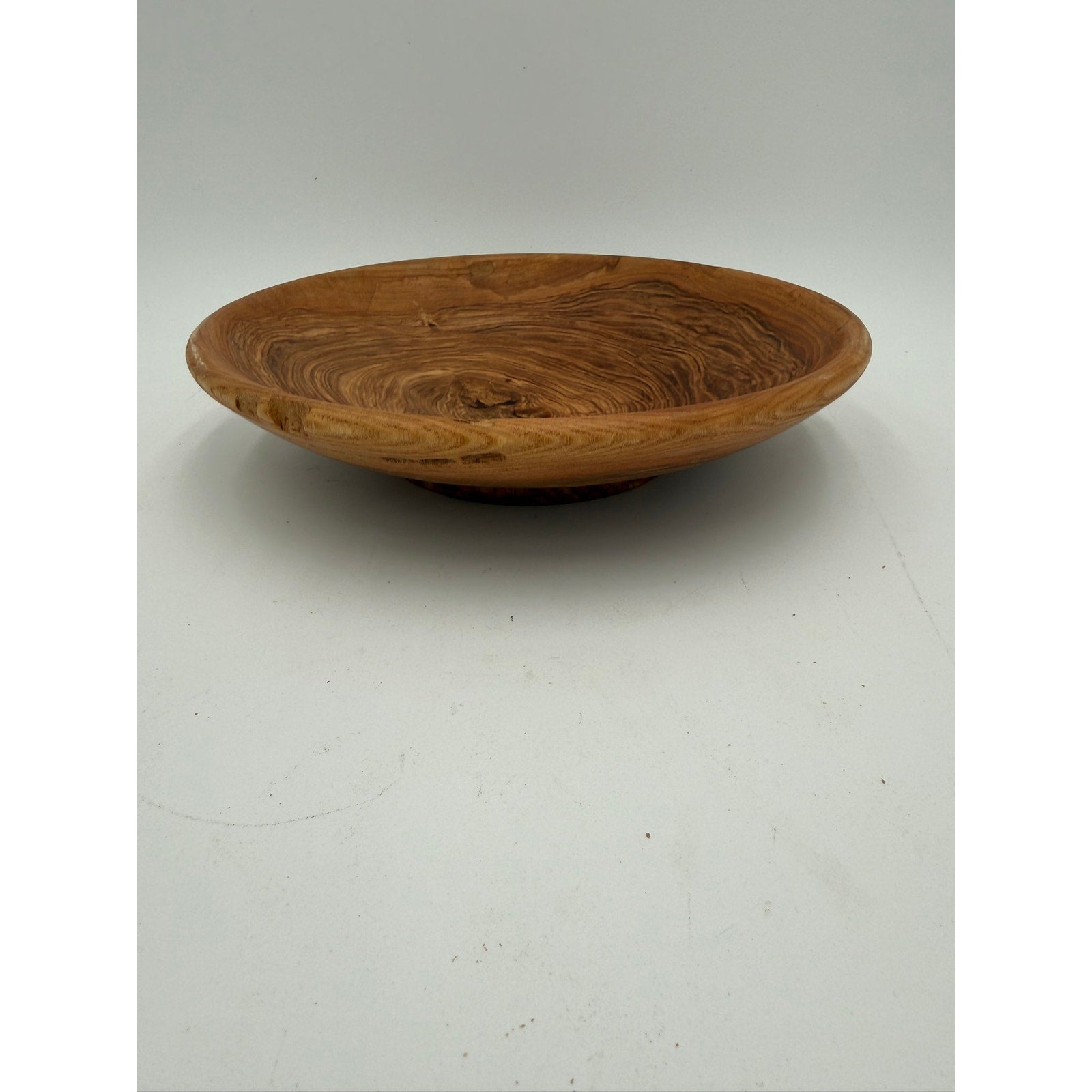 Hand Turned Honey Locust Wood Bowl 9.5 x 2, rustic centerpiece, serving bowl, decorative home, food safe finish